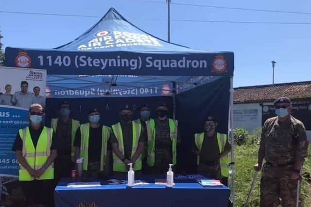 1140 (Steyning) Squadron Air Training Corps were extremely proud to support neighbours Steyning Town Football Club with their tournament