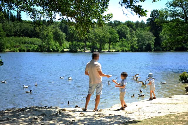 People enjoy the sun at Tilgate Park, Crawley. Pic Steve Robards SR2006011