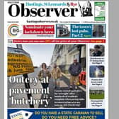 Today's front page of the Hastings and Rye Observer SUS-210715-134001001