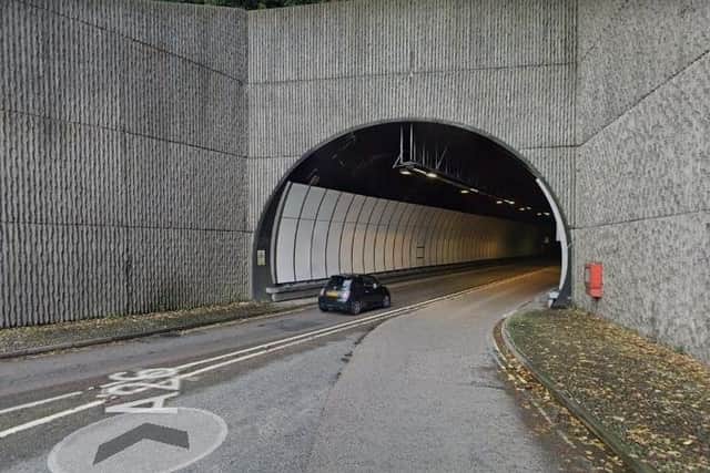 Cuilfail Tunnel on the A26. Photo from Google Maps. SUS-210716-143444001