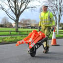 One of West Sussex's pop-up cycle lanes being removed last year