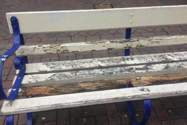 The state of Eastbourne's benches. Photo from Duncan Adams. SUS-210719-113125001