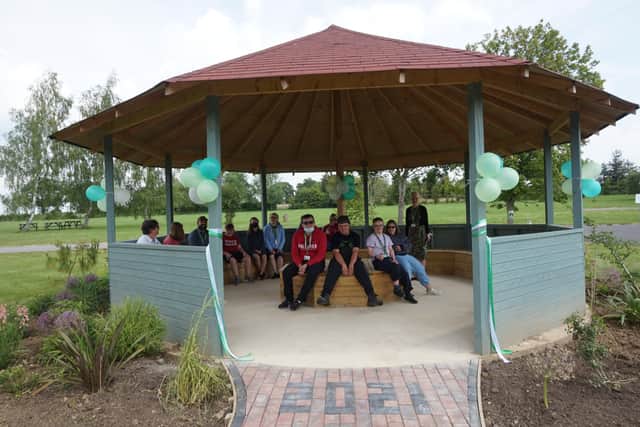 A new outdoor classroom has been opened at Brinsbury College