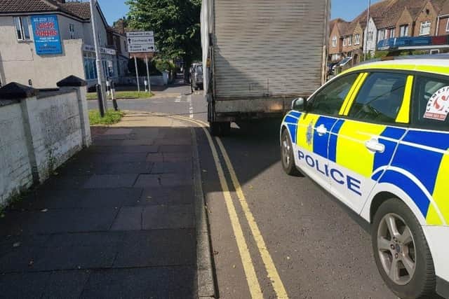 Police in Eastbourne stopped a number of vehicles over the weekend. Picture from Sussex Police. SUS-210720-125654001