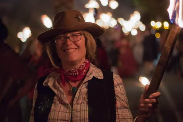 Littlehampton Bonfire Society is holding a summer fair this Saturday, July 24, to raise funds for the big event on October 30. Pictured is member Sue Baker at the last event in 2018.