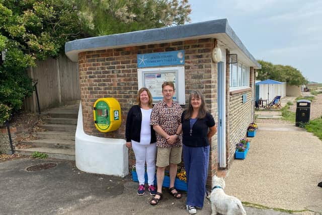 Members of the South Strand Community Toilets group at the facilities in East Preston