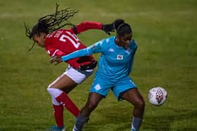 Lewes Women's new signing Freya Ayisi in action for London City Lionesses last season. Picture by Justin Setterfield/Getty Images