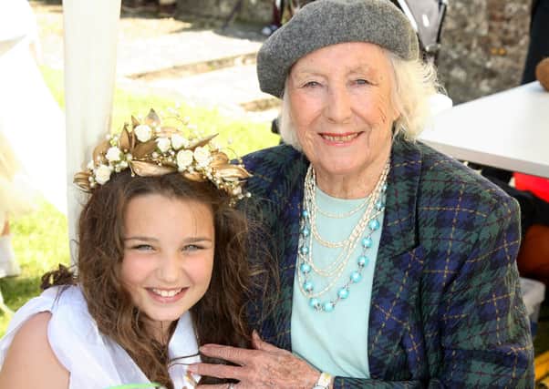 Is this a young Lucinda Strafford pictured with Ditchling legend Dame Vera Lynn? Photo by Jordan Mansfield