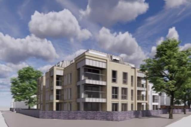 The amended design of the block of flats