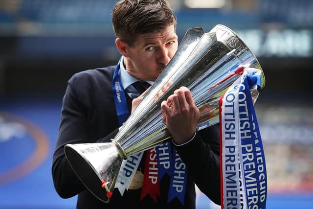 Steven Gerrard led Rangers to the title last season