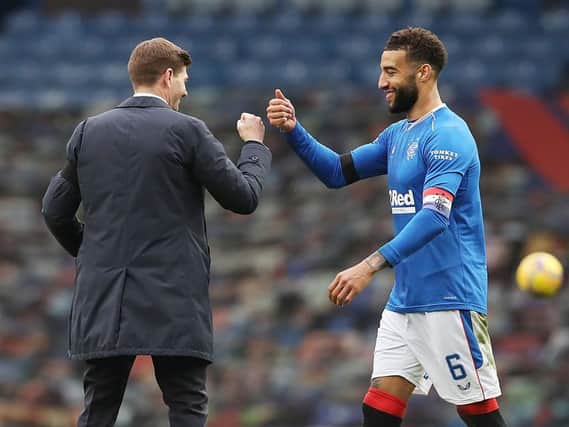 Former Albion man Connor Goldson has enjoyed success with Steven Gerrard at Rangers