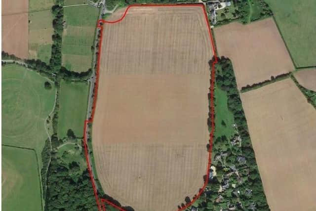 Proposed development site for 140 homes between Chichester and Lavant