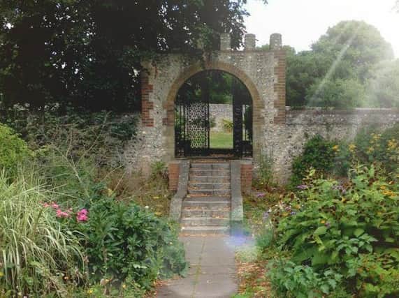 Damage was found in the grounds at Preston Manor. Photo by Sussex Heritage Community / Twitter