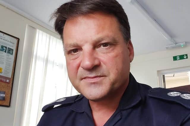 Simon Woodland, 51, a firefighter with West Sussex Fire and Rescue Service