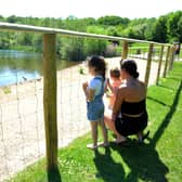 The "Beach area" at Southwater Country Park is now enclosed by a wire fence. Pic S Robards SR2106015 SUS-210106-172226001