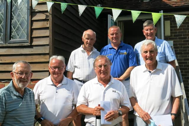 The Wanderers team who won the Rotary Club of Cuckfield and Lindfield's charity golf day SUS-210208-101810001