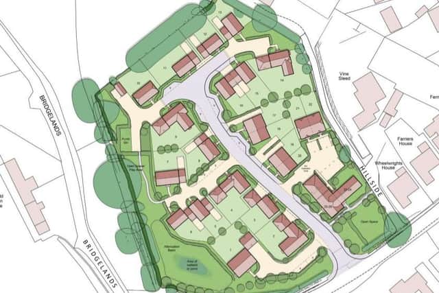 Layout of the proposed Barcombe housing development