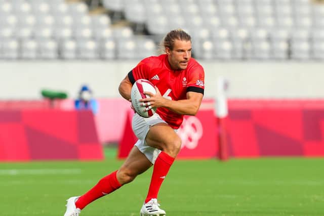 Tom Mitchell in action for Great Britain men's rugby sevens team against Japan at the Tokyo Olympics. Picture by Roger Sedres/Gallo Images/Getty Images