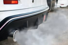 air pollution car exhaust vehicle gasses traffic jam gv NNL-210504-092338001