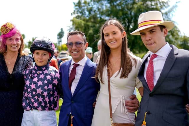 The Dettori family before the Magnolia Cup / Picture: Alan Crowhurst, Getty