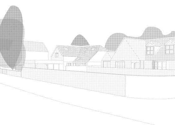 Illustrative view of new dwelling next to Byfields in Nyton Road, Westergate