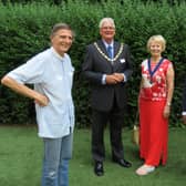 From left: John Sabin, Haywards Heath town mayor Howard Mundin, Margaret Baker  and cllr Sujan Wickremaratchi. Picture: Haywards Heath Town Council.