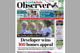 Today's front page of the Bexhill and Battle Observer SUS-210729-124541001