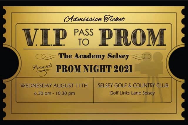 A prom has been organised by three mums for Year 11s at The Academy, Selsey SUS-210730-082604001
