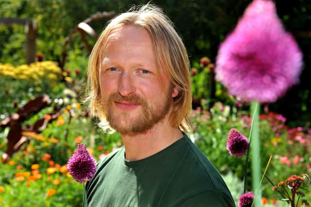 Plant heritage expert Alex New at Highdown Gardens, Worthing. Picture: Steve Robards SR2107296
