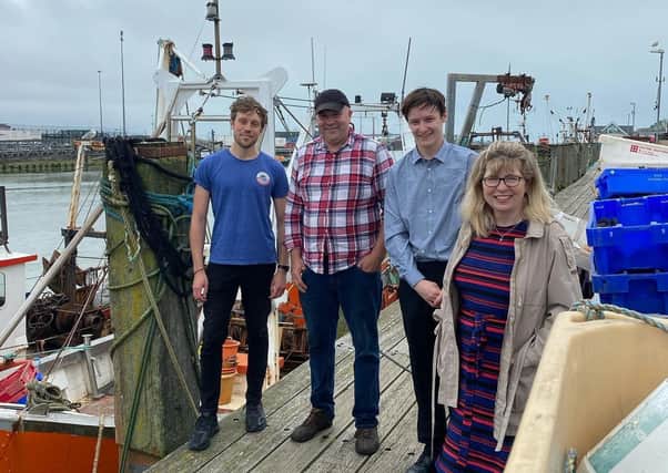 Representatives from the local fishing community and from Greenpeace met with Maria Caulfield MP