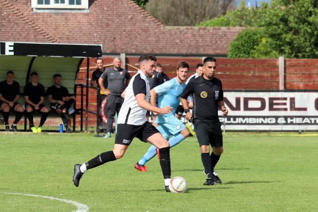 Pagham on the front foot against Little Common / Picture: Roger Smith