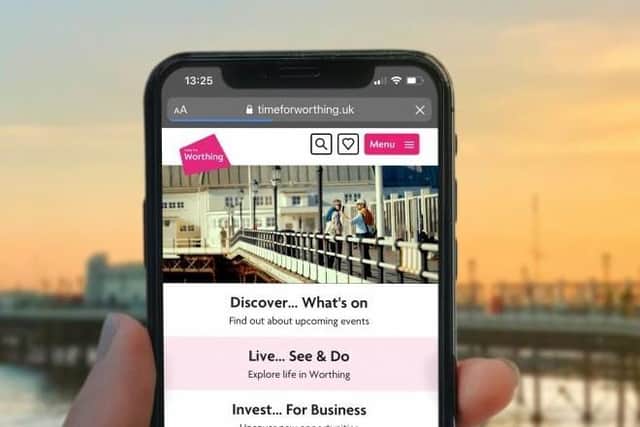 The new website - timeforworthing.uk - is packed with information about the borough and what there is to do, including event listings, and places to eat and drink