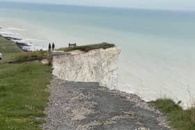 Photo from Birling Gap Coastguard. SUS-210308-131513001