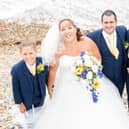 Mum-of-two Heather Bone, pictured on her wedding day, appeared on This Morning this week after holding her own wake to say goodbye to loved ones