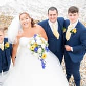 Mum-of-two Heather Bone, pictured on her wedding day, appeared on This Morning this week after holding her own wake to say goodbye to loved ones