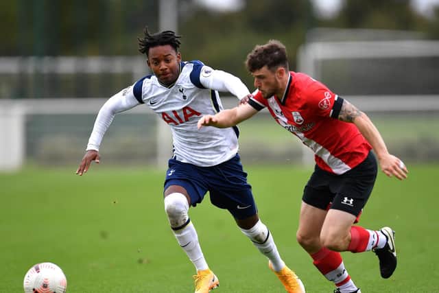 James Ferry (right) in action for Southampton under-23s in October 2020. Picture by Justin Setterfield/Getty Images