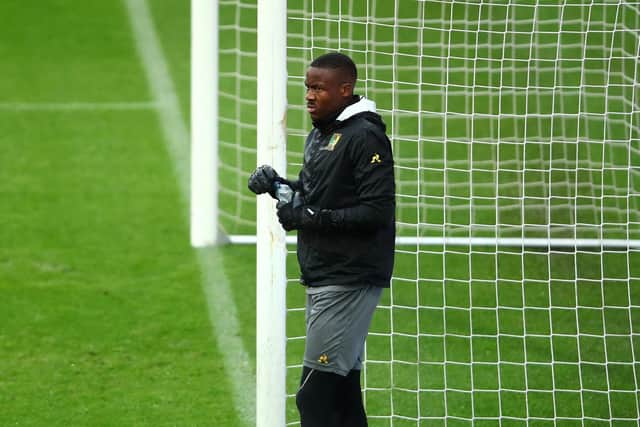 Blondy Nna Noukeu pulled off two superb saves in Crawley Town's pre-season defeat at Beckenham Town. Picture by Dean Mouhtaropoulos/Getty Images