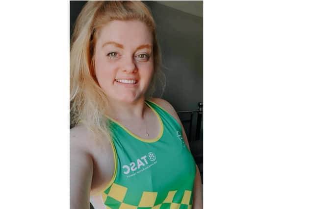 Sam Rhodes from Horsham, who works for the South East Coast Abulnace Service (SECAmb)  is taking on a charity swim to support the mental health of ambulance staff SUS-210408-132530001