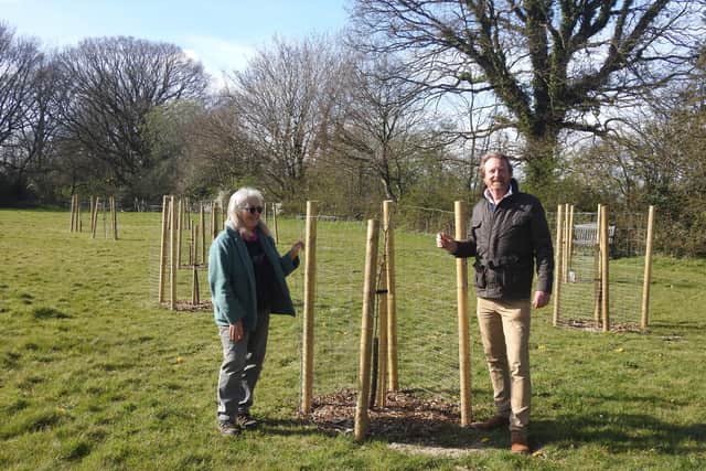 Friends of Glebe Field in Thakeham are creating a community orchard