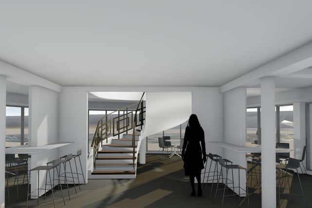 An image of how the restored buildings at Saltdean Lido could look inside