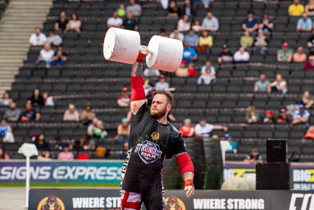 Andrew Flynn from Lancing has taken part in the UK’s Strongest Man competition three times