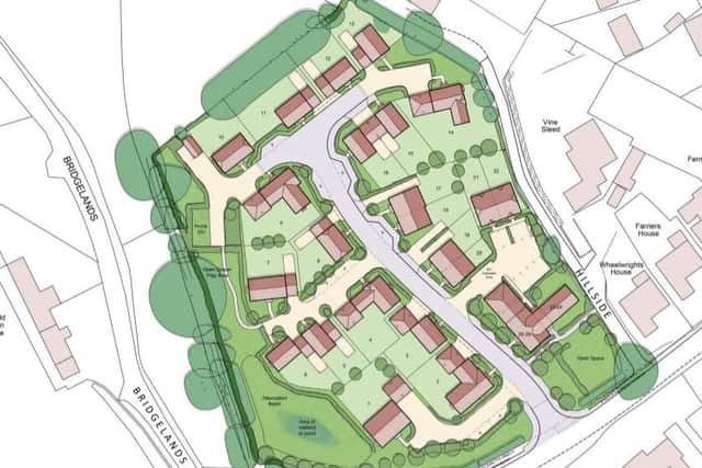 Proposed layout of the new Barcombe homes