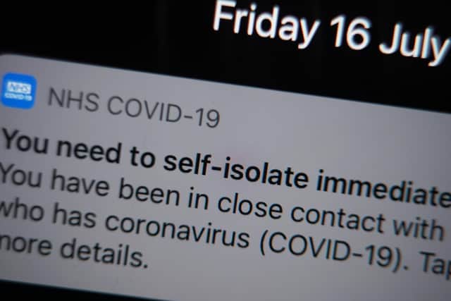 Across England and Wales, nearly 396,000 alerts were sent to Covid app users in the latest seven-day period – down 43 per cent on the previous week