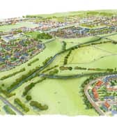 From the BEW masterplan. Artist’s impression looking over proposed development towards Westergate and Eastergate