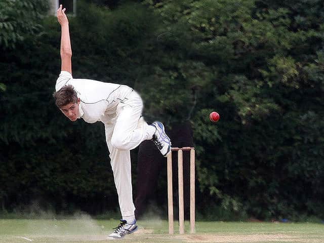 Will Sheffield took five wickets for Mayfield v Chichester - but rain intervened / Picture: Ron Hill