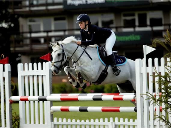Action in the Hurst College National Schools and Pony Club Jumping Championships / Picture: Julian Portch