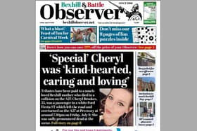 Today's front page of the Bexhill and Battle Observer SUS-210508-132831001