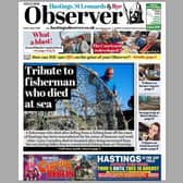Today's front page of the Hastings and Rye Observer SUS-210508-132841001