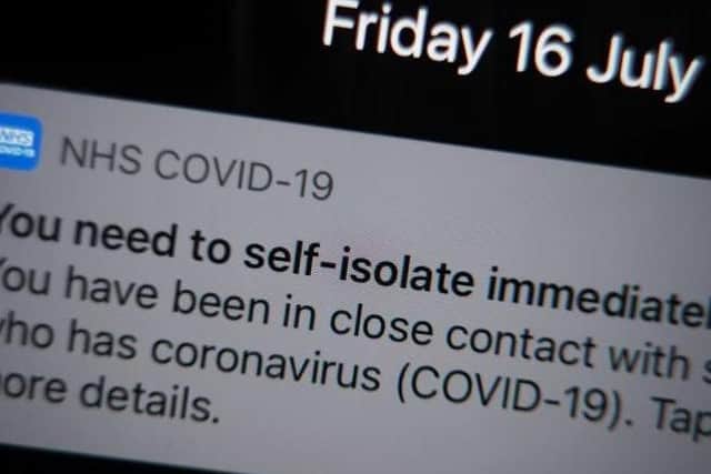 Figures reveal that more than 1,000 people in Mid Sussex were contacted by the NHS Covid-19 app. Picture: Radar.