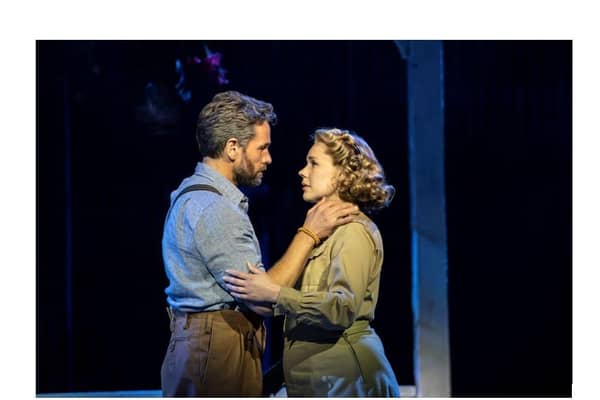 Gina Beck as Nellie and Julian Ovenden as Emile - photo Johan Persson